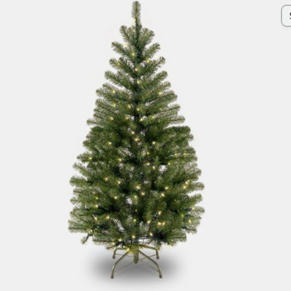 National Tree Company Holiday Prelit Artificial Slim Christmas Tree